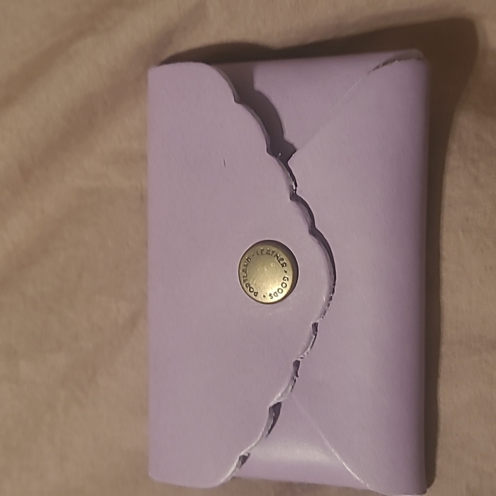 Portland leather goods mimi daisy violet NWOT
